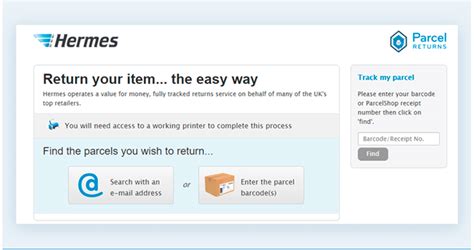 can i return hermes parcel at post office|hermes return policy.